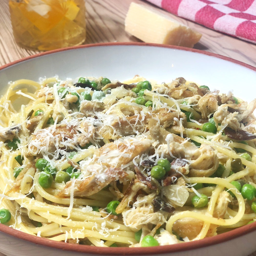 Chicken-Pasta - Spaghetti mit Hähnchen