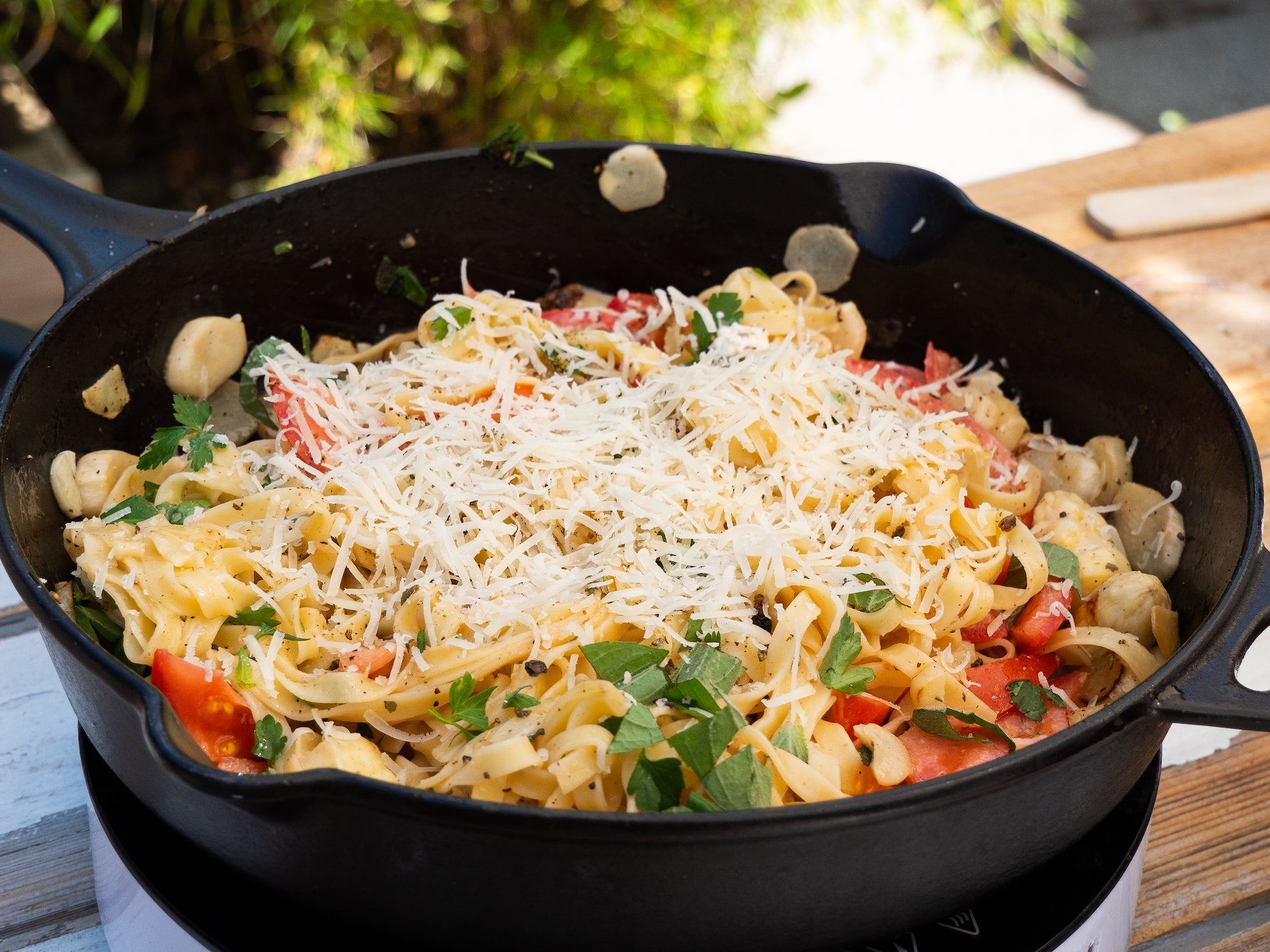 Pasta mit Spargel und Feige Strandküche