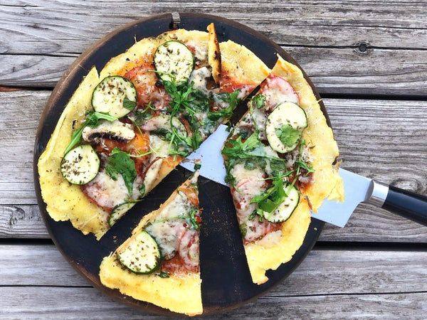 Pfannenpizza in 2 Varianten