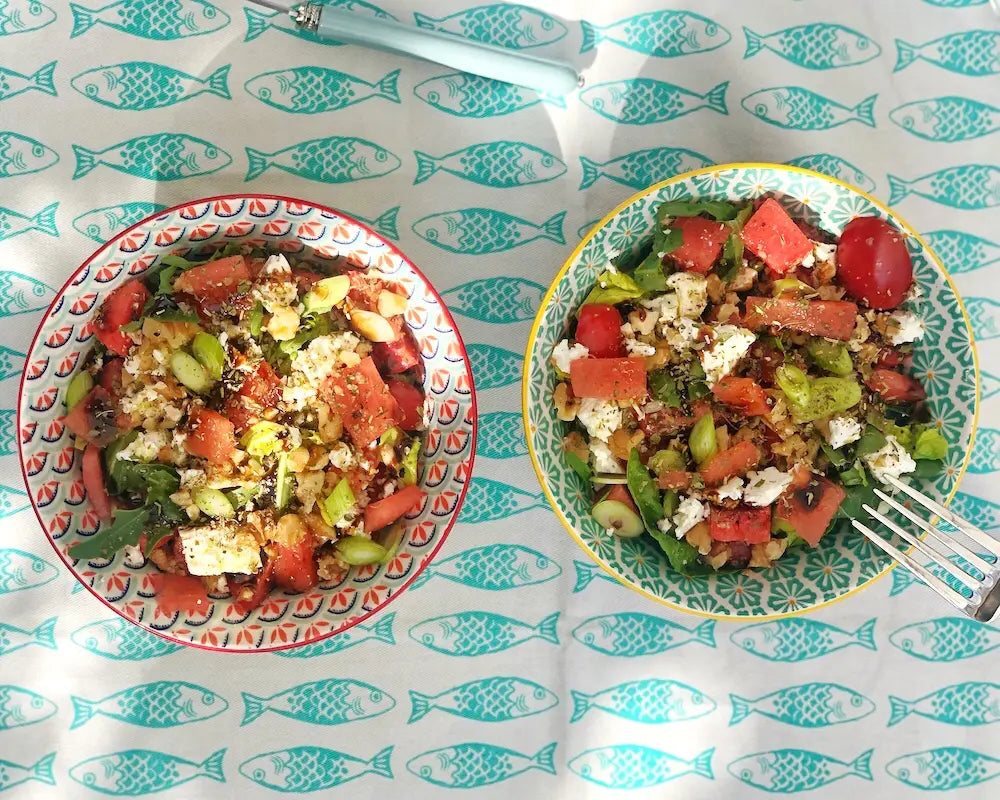 Sommersalat mit Melone