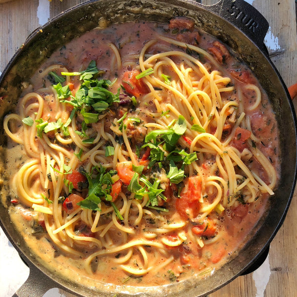 Cremige Kräuter Pasta
