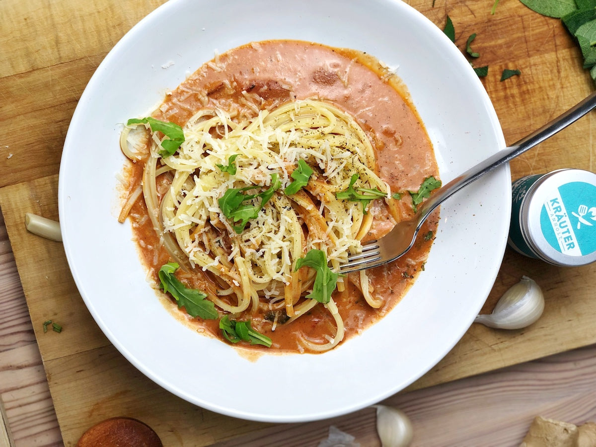 Spaghetti in der besten Tomatensosse