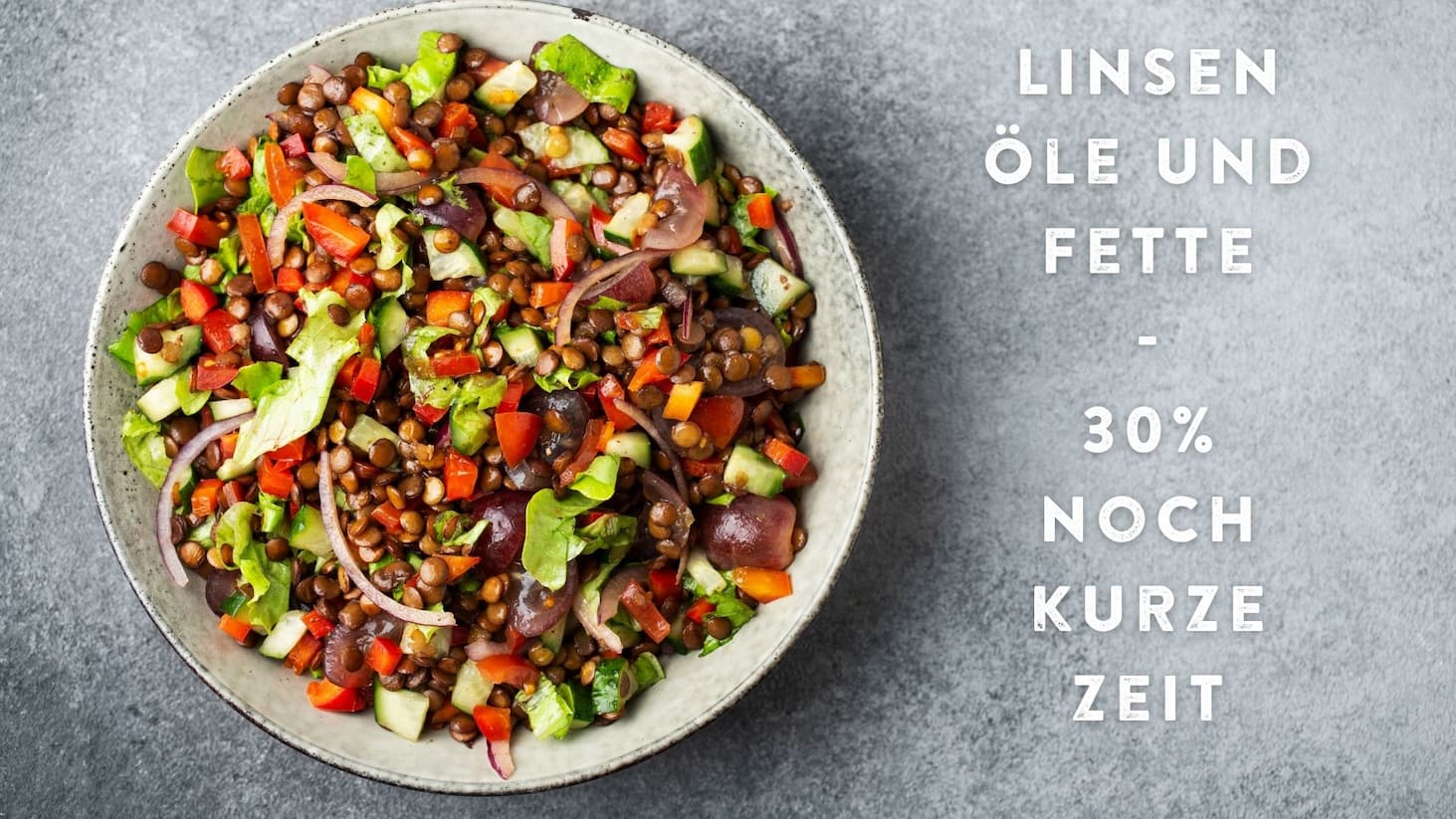 Warmer Linsensalat mit Ofengemüse