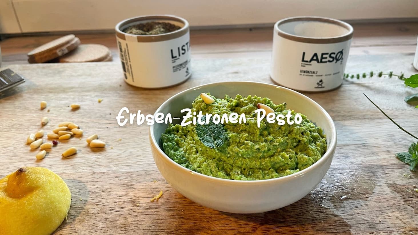 Erbsen-Zitronen-Pesto