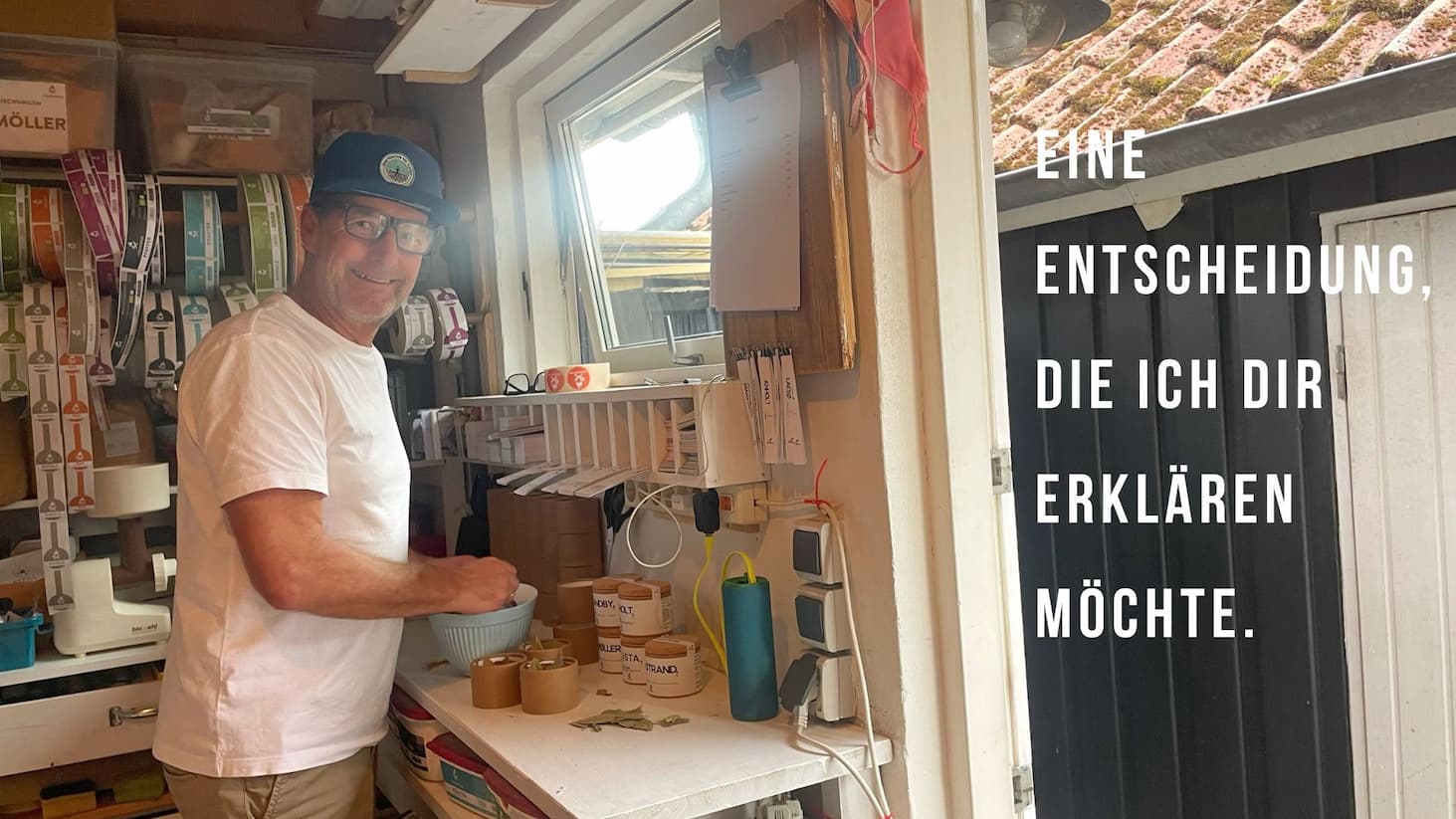 Markus in seiner Manufaktur: Eine Entscheidung, die ich dir erklären möchte